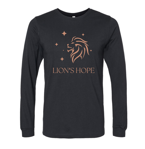 Lion's Hope Long Sleeve Tee Black