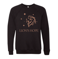 Lion's Hope Crew Sweatshirt Heather Black