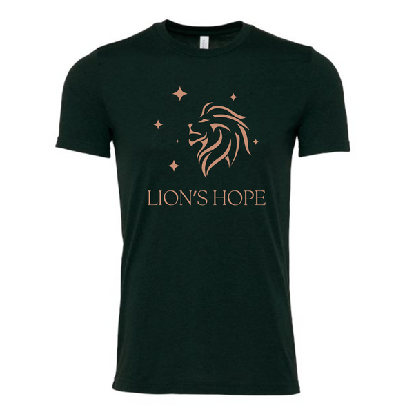 Lion's Hope Adult Tee Emerald