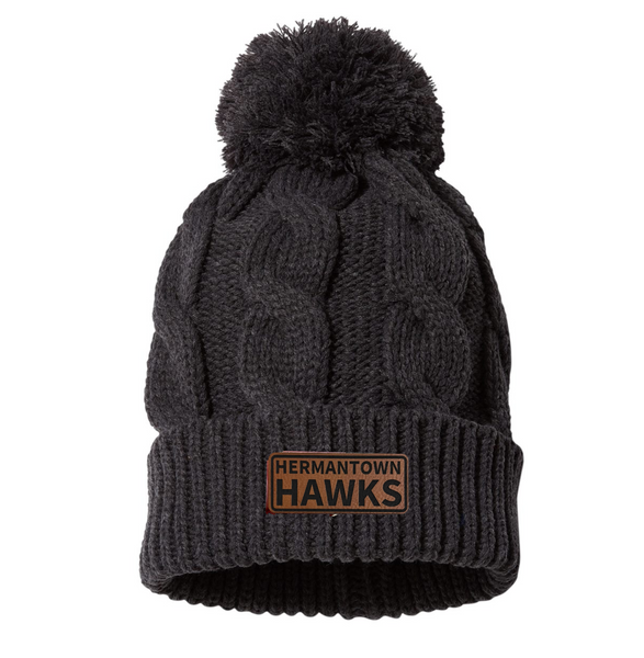 Fund A Hawk Chunky Knit Beanie Hermantown Hawks