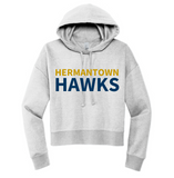 PTO Adult Crop Hoodie Hermantown Hawks DT6101