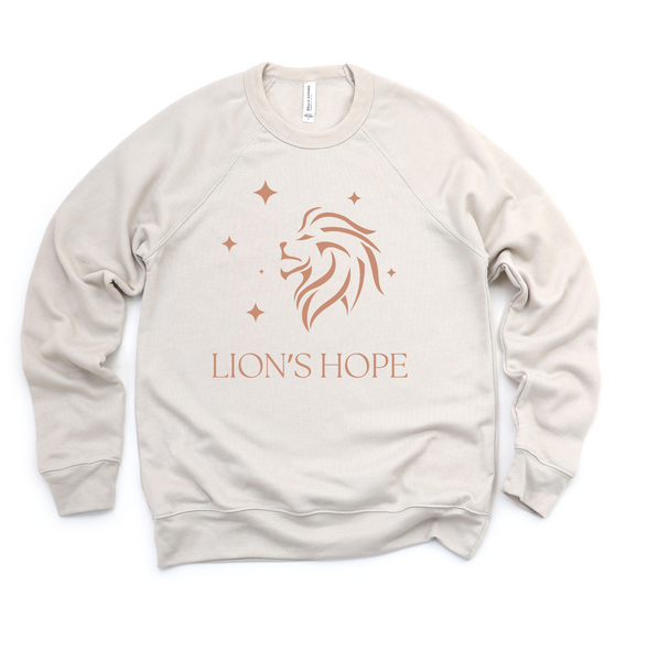 Lion's Hope Crew Sweatshirt Heather Dust