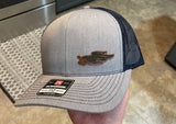 Fund A Hawk Hawk with Stick Leather Patch Hat