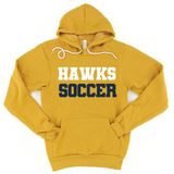 Hermantown Soccer Adult Hooded Sweatshirt Bella Block