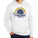 Hermantown Volleyball District Hoodie Unisex Curved Cursive