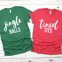 Jingle Balls & Tinsel Tits Couples Tee