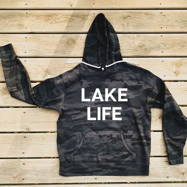 Lake Life Camo Hoodie