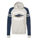 Fund A Hawk Hockey Raglan Adult Hoodie Hawks