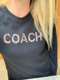 COACH (across whole chest) Leopard Sweatshirt