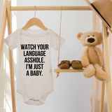 Watch Your Language Baby Onesie