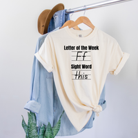 Letter of the Week Tee Unisex
