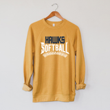 Hermantown Softball Adult Crew Sweatshirt Bella