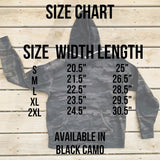 Cabin Fever Camo Hoodie (Block Font Style)