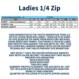 HYB Adult Sport 1/4 Zip Unisex or Ladies